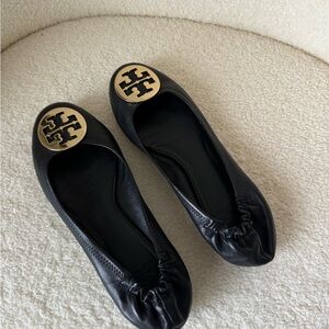 Tory Burch Black Ballet Flats